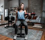 52.5lb Dumbbells & Bench Bundle - Digital Workout Guide Included - Rezlek Fitness