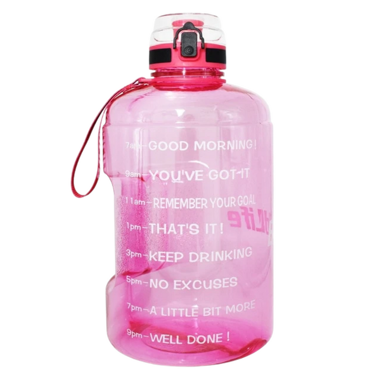 Water Filter Bottle Everyday Use 650ml Pink,with 2pk Personal Water Filter  Straw